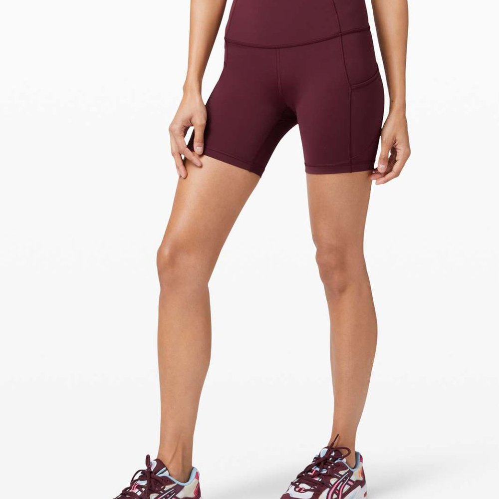 Lululemon Fast and Free Short Cool 6" Size 6 NWT Cassis